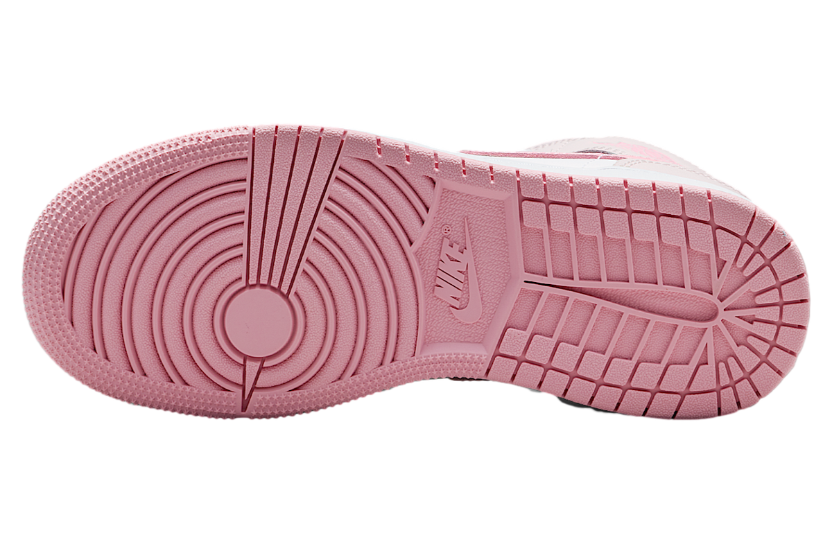 Air Jordan 1 Mid GS Pearl Pink / White - Image 2