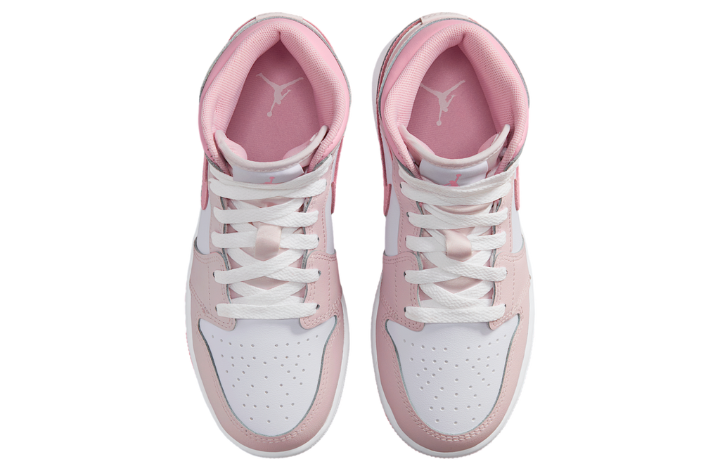 Air Jordan 1 Mid GS Pearl Pink / White - Image 4
