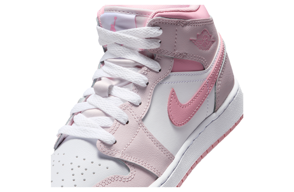 Air Jordan 1 Mid GS Pearl Pink / White - Image 7