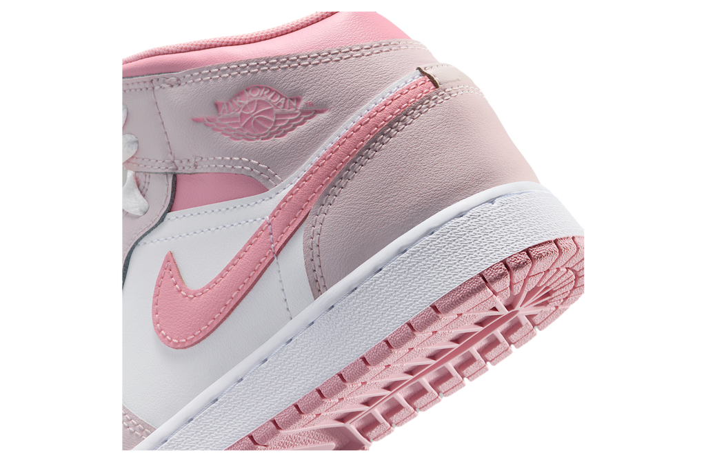 Air Jordan 1 Mid GS Pearl Pink / White - Image 8