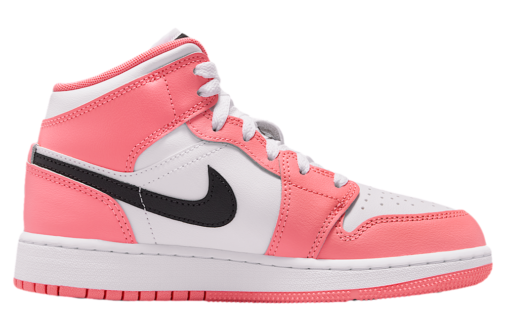 Air Jordan 1 Mid GS Pink Gaze / White - Image 3