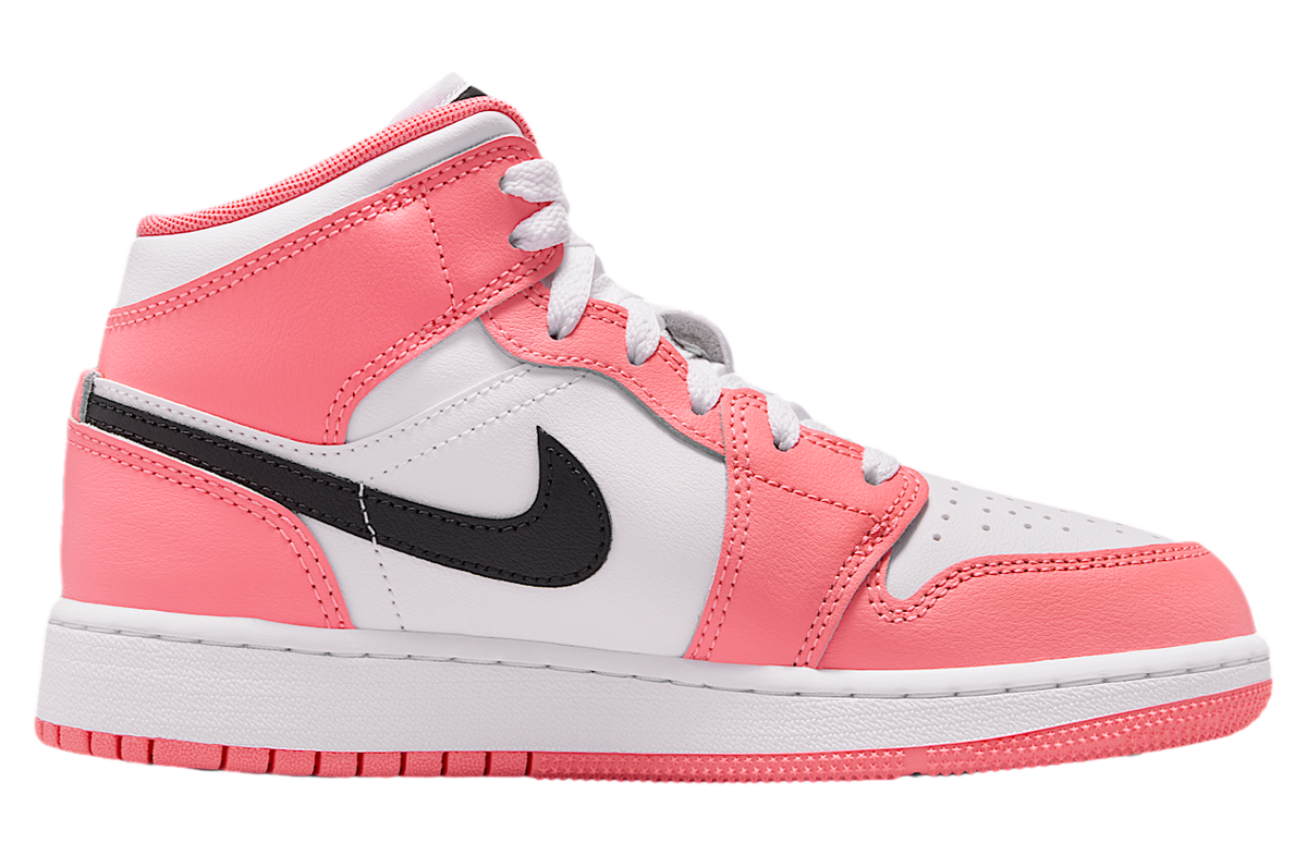 Air Jordan 1 Mid GS Pink Gaze / White - Image 3