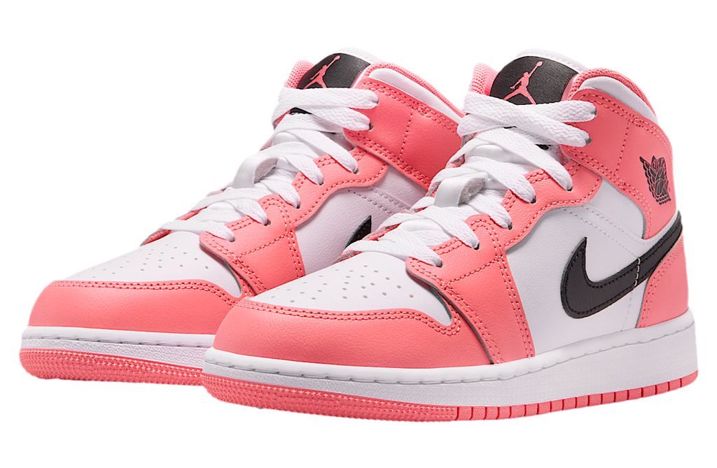 Air Jordan 1 Mid GS Pink Gaze / White - Image 5