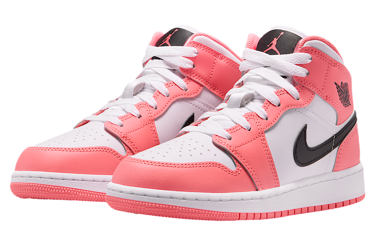 Air Jordan 1 Mid GS Pink Gaze / White - Image 5