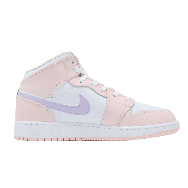 Air Jordan 1 Mid GS Pink Wash / White - Image 2