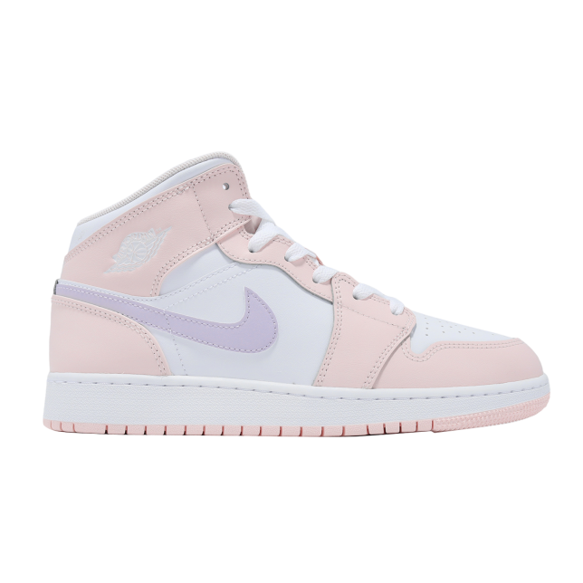 Air Jordan 1 Mid GS Pink Wash / White - Image 5