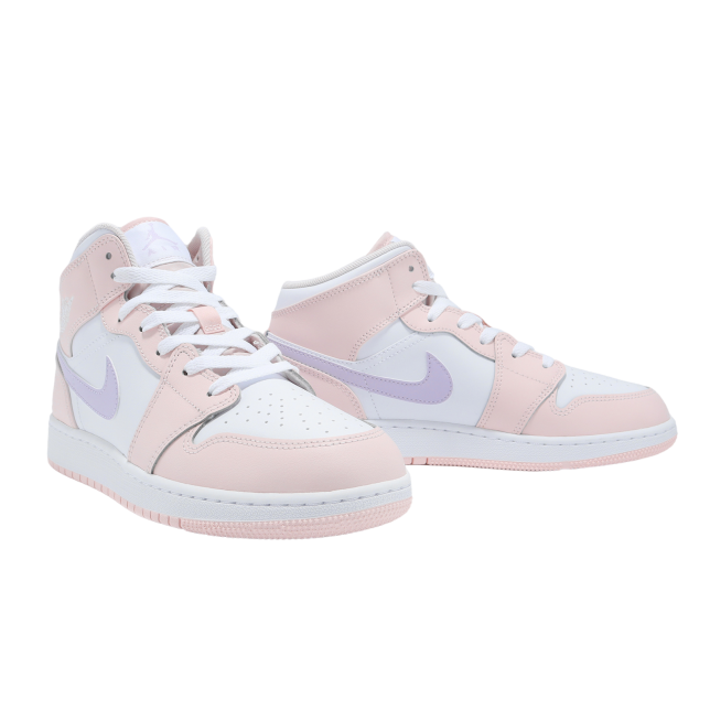 Air Jordan 1 Mid GS Pink Wash / White - Image 6
