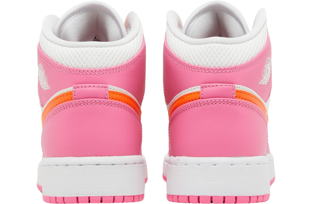 Air Jordan 1 Mid GS Pinksicle Orange - Image 4