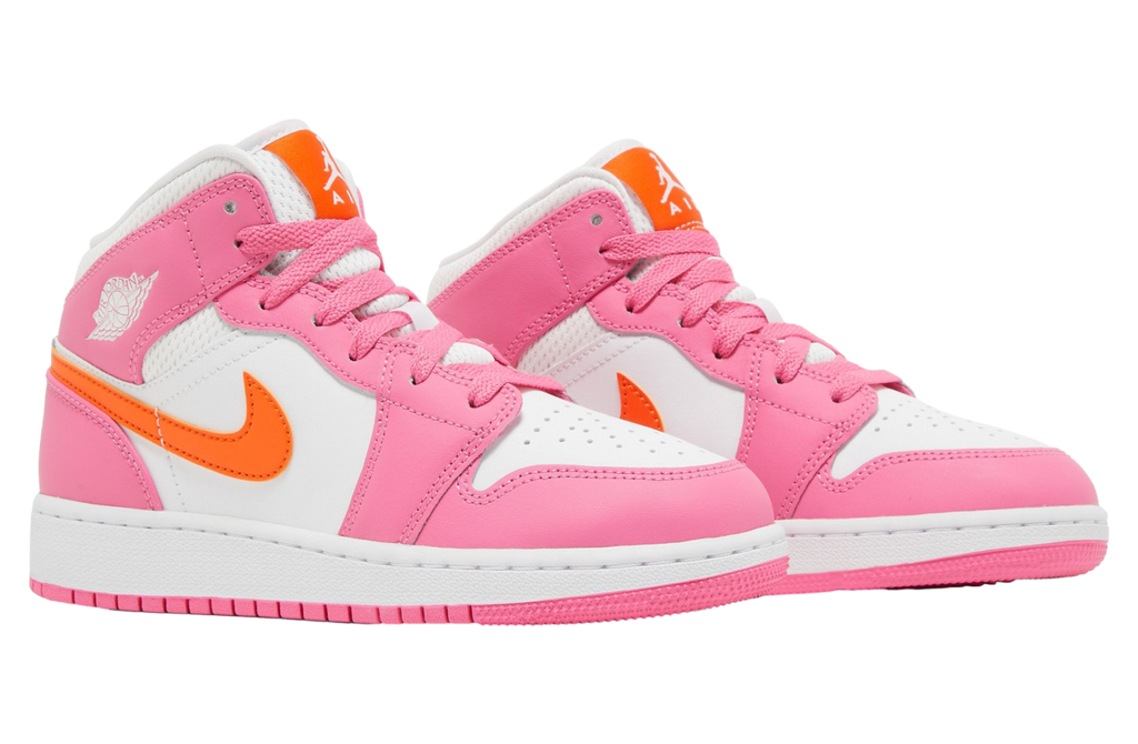Air Jordan 1 Mid GS Pinksicle Orange - Image 5