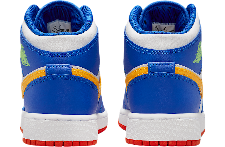 Air Jordan 1 Mid GS Racer Blue / Gold - Image 6