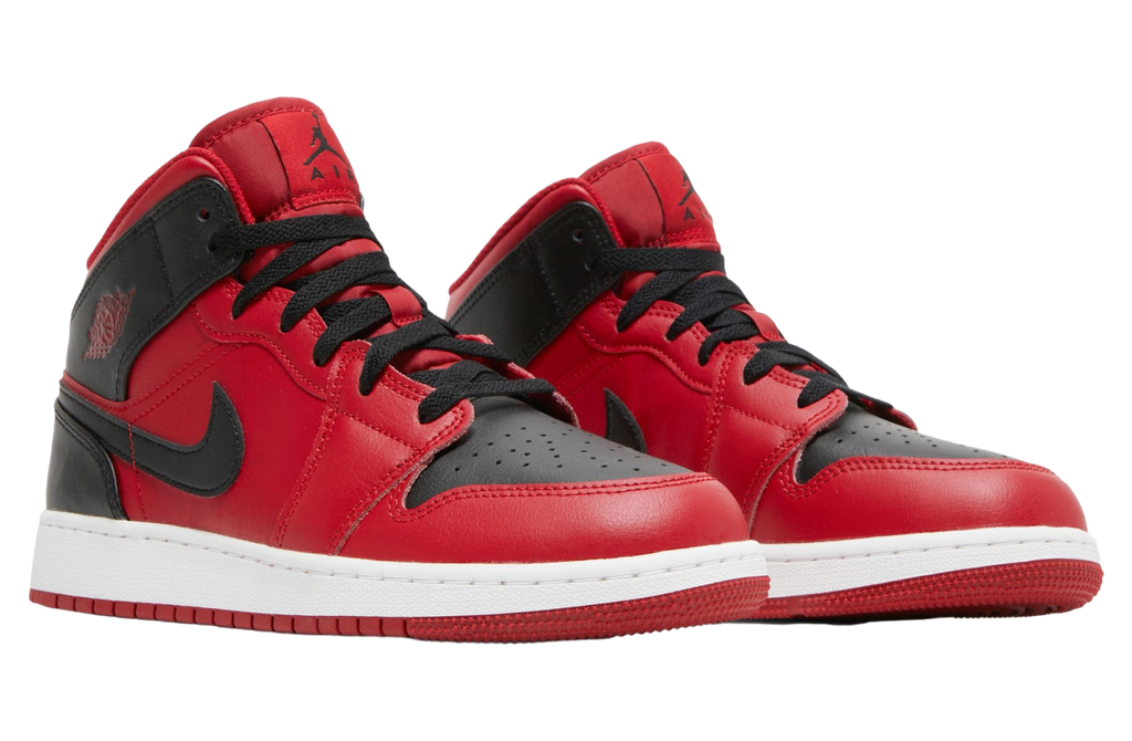 Air Jordan 1 Mid GS Reverse Bred - Image 5