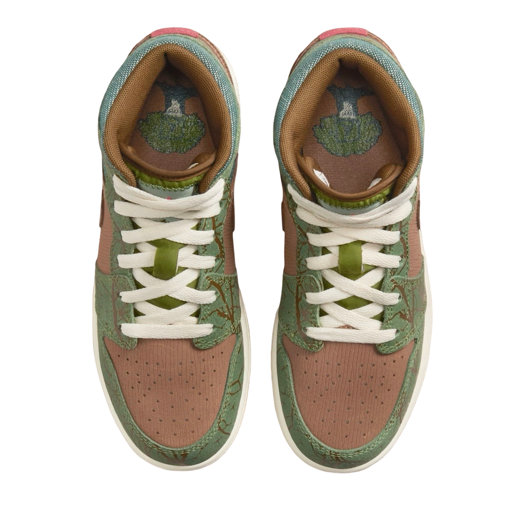 Air Jordan 1 Mid GS Treeline - Image 4