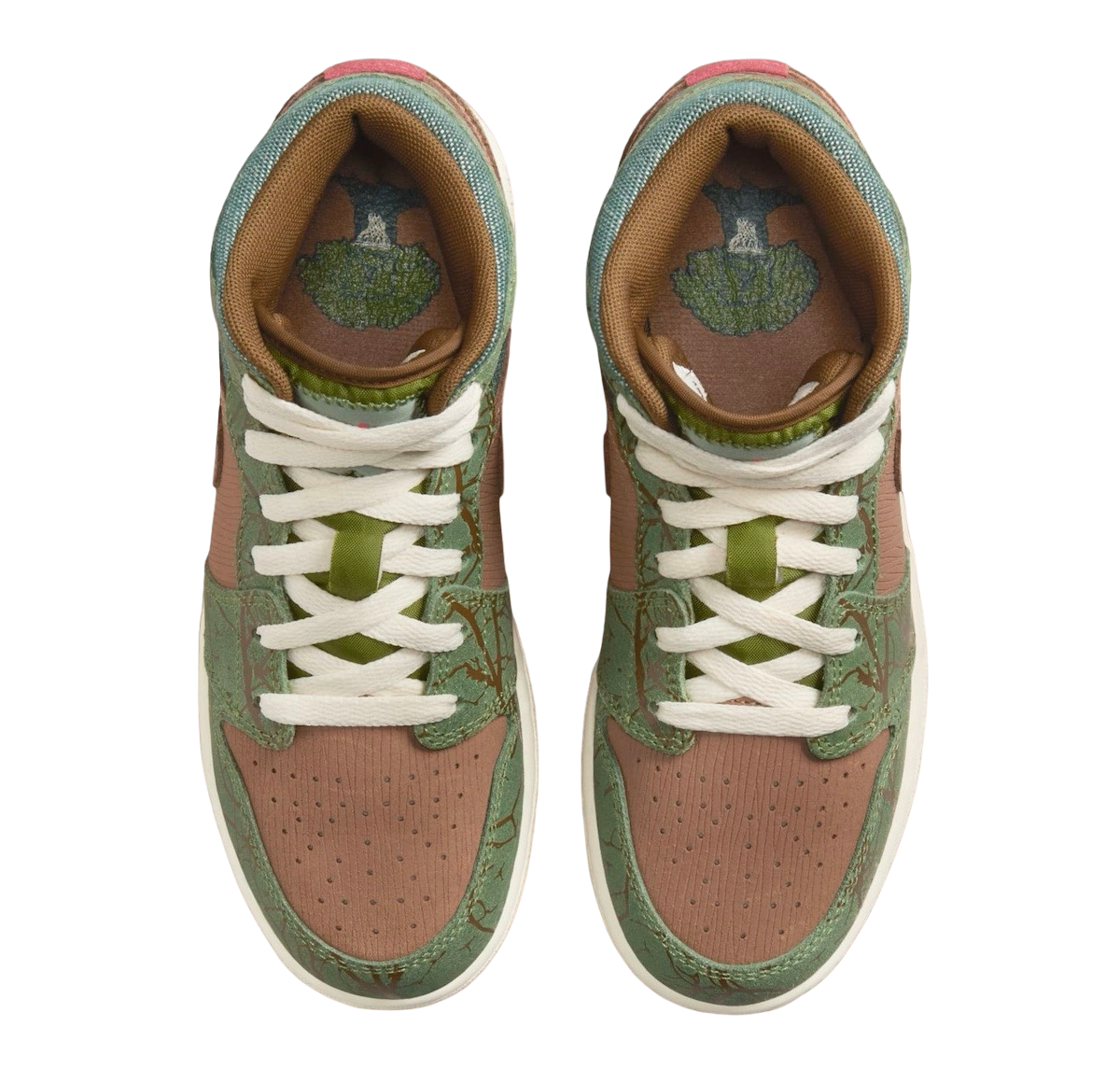 Air Jordan 1 Mid GS Treeline - Image 4