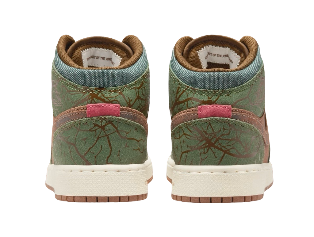 Air Jordan 1 Mid GS Treeline - Image 5