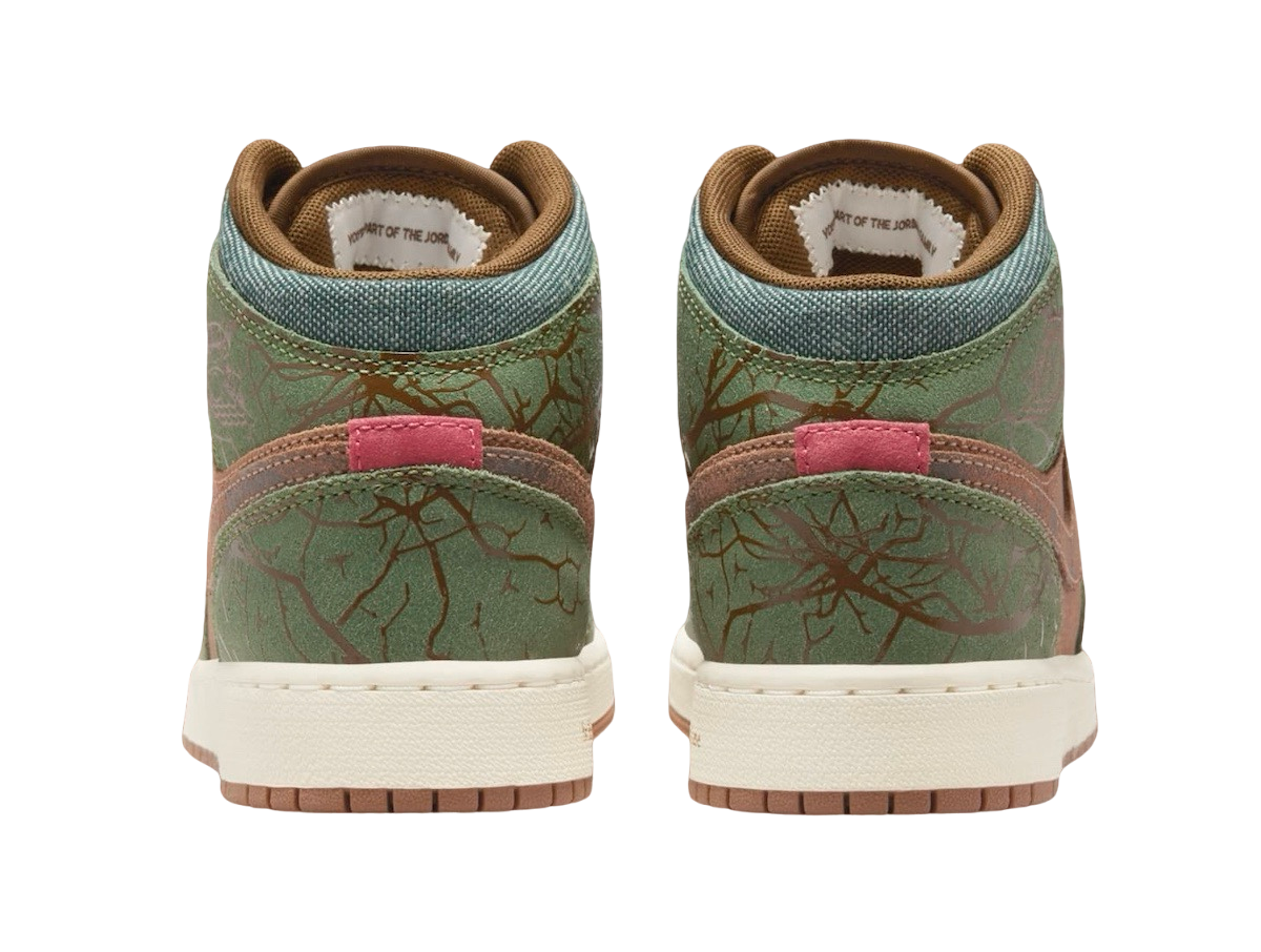 Air Jordan 1 Mid GS Treeline - Image 5