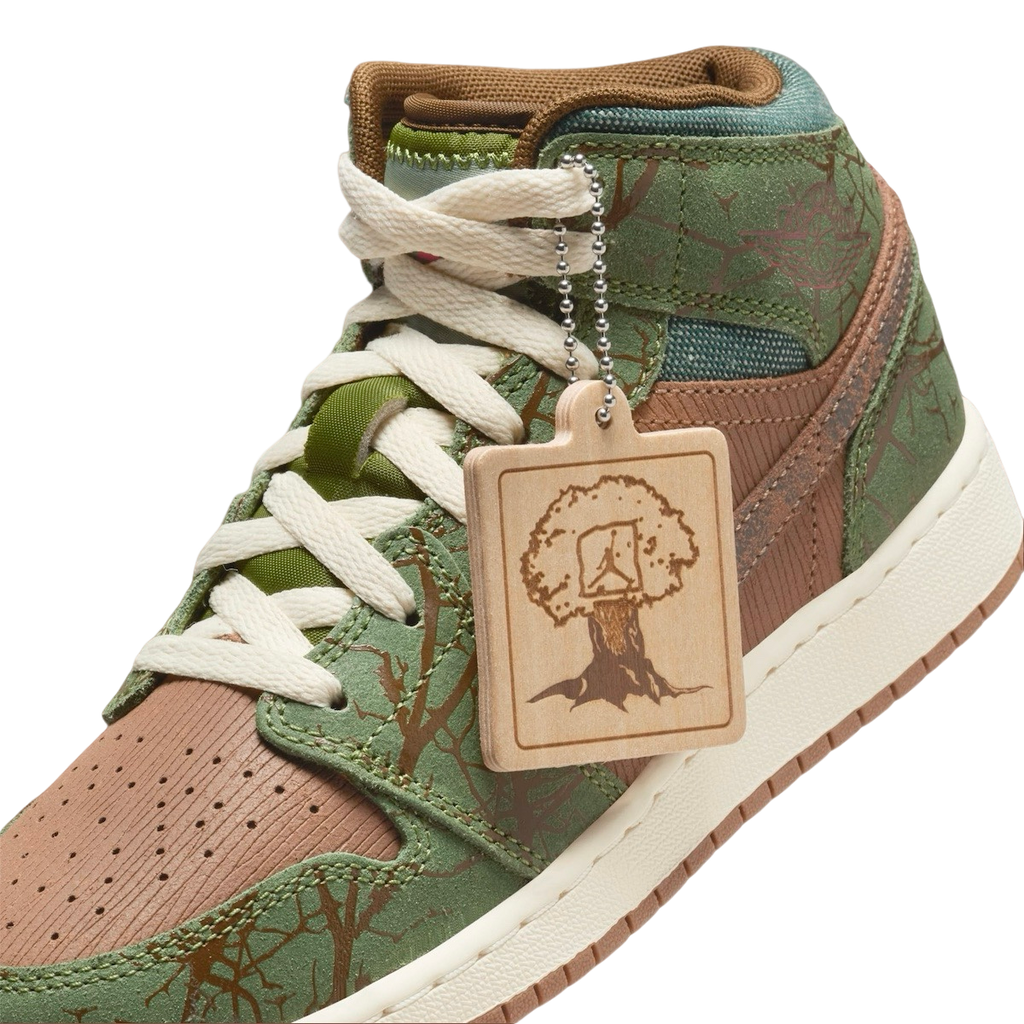 Air Jordan 1 Mid GS Treeline - Image 8