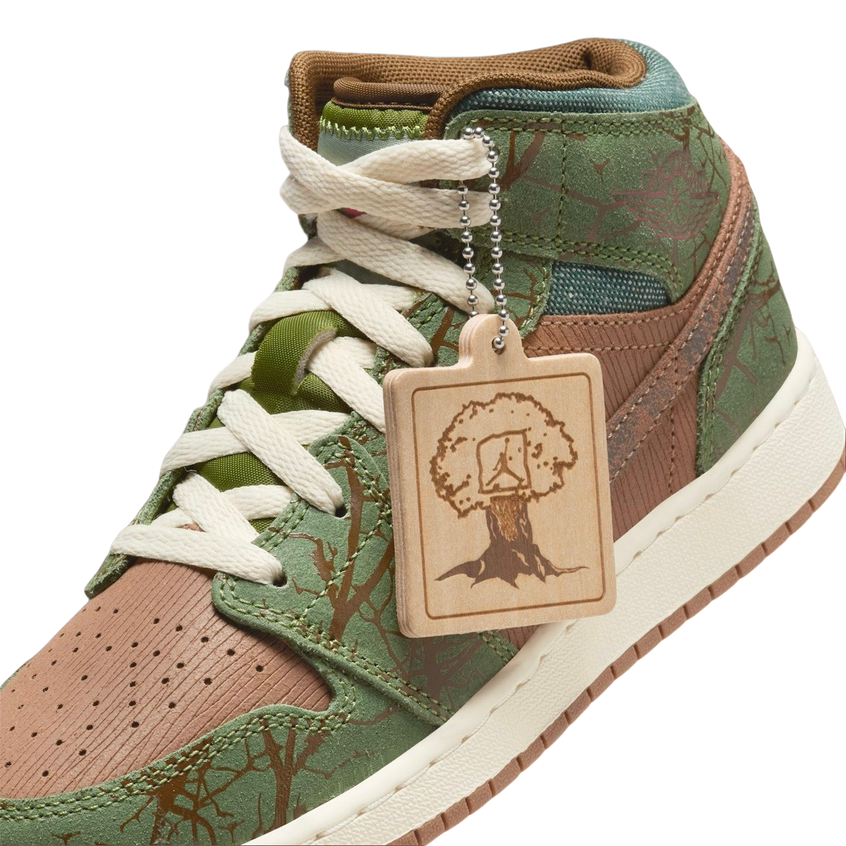 Air Jordan 1 Mid GS Treeline - Image 8