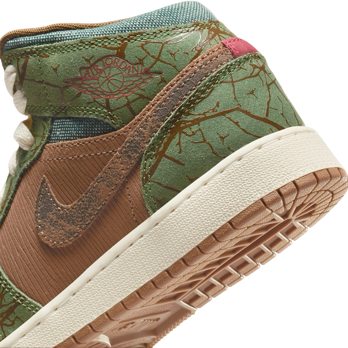 Air Jordan 1 Mid GS Treeline - Image 9
