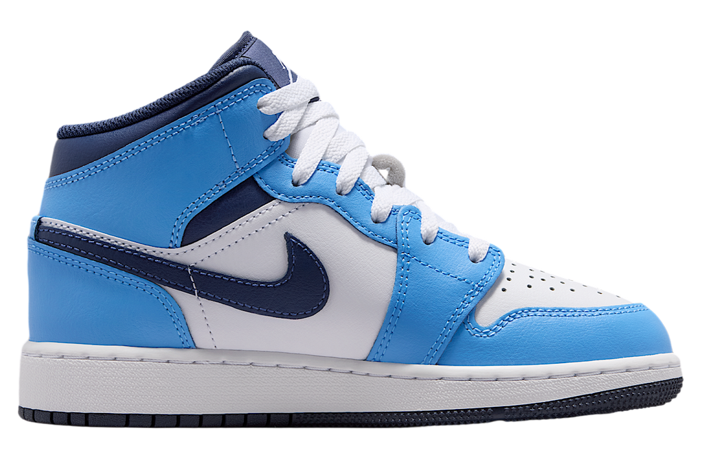 Air Jordan 1 Mid GS University Blue / White - Image 3