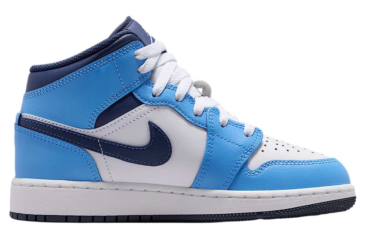 Air Jordan 1 Mid GS University Blue / White - Image 3