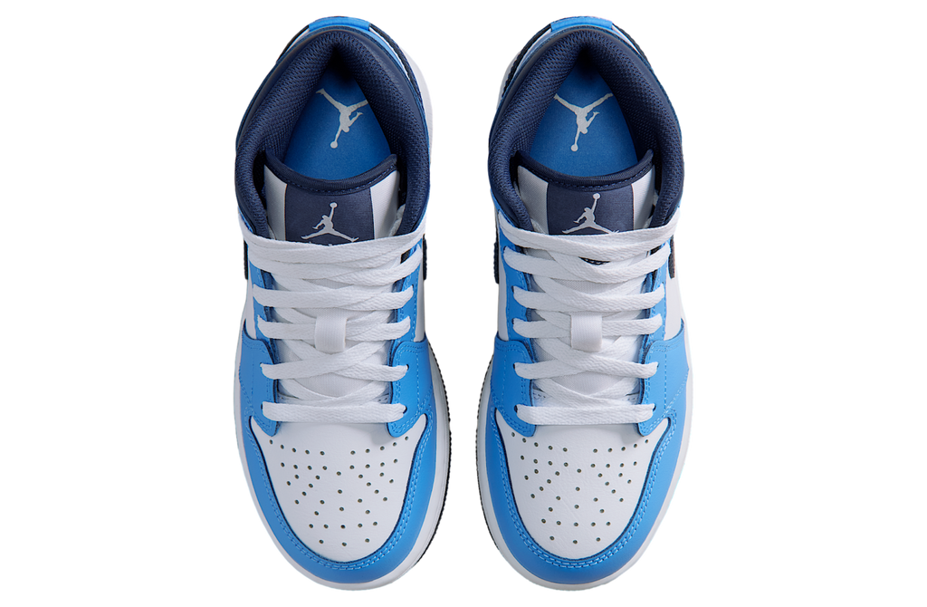 Air Jordan 1 Mid GS University Blue / White - Image 4