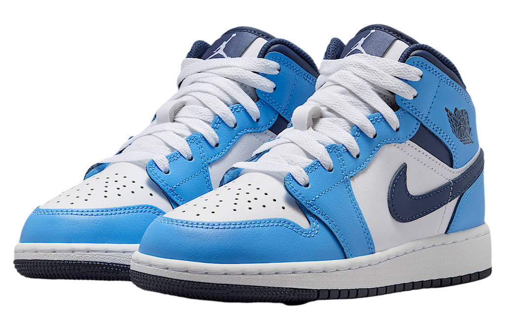 Air Jordan 1 Mid GS University Blue / White - Image 5