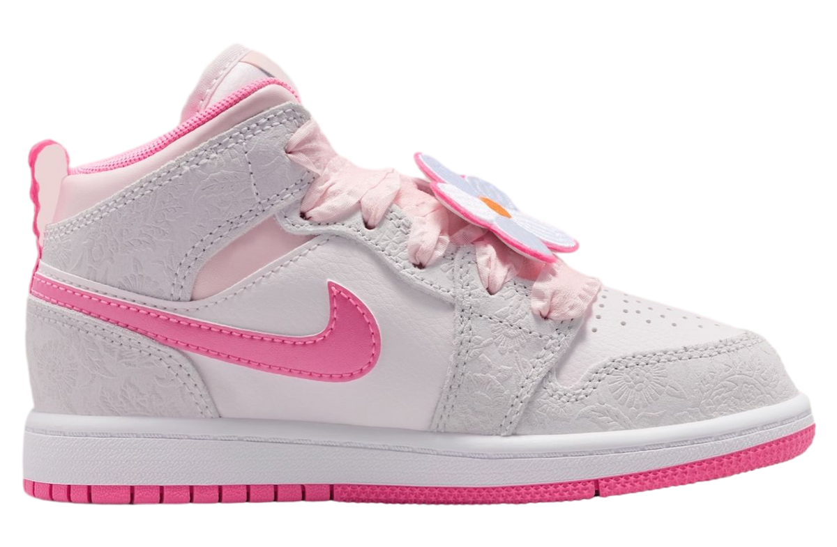 Air Jordan 1 Mid GS Vast Grey / Sail - Image 2