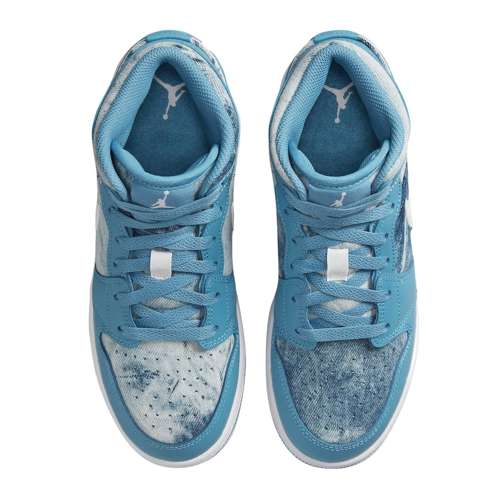 Air Jordan 1 Mid GS Washed Denim - Image 4
