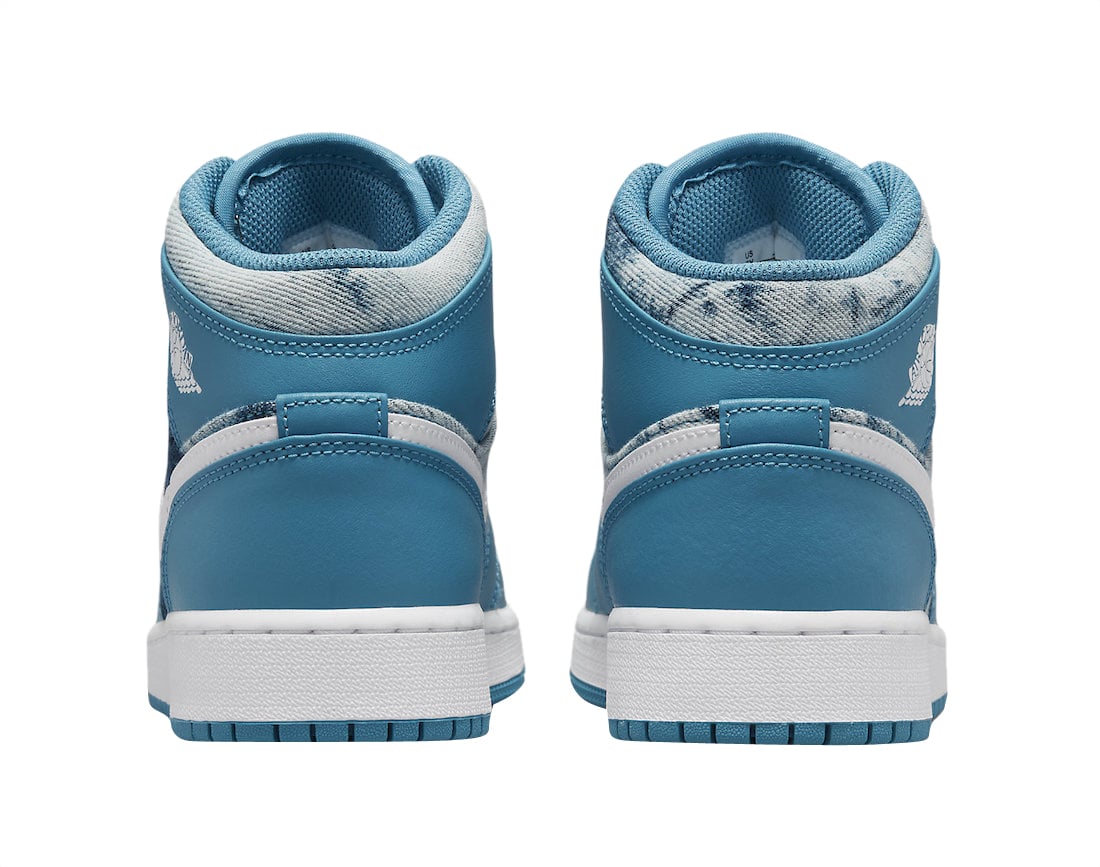 Air Jordan 1 Mid GS Washed Denim - Image 5