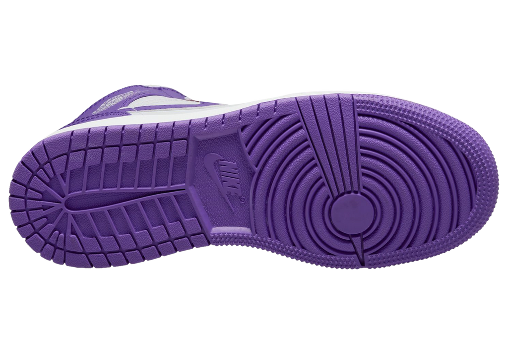 Air Jordan 1 Mid GS White Purple - Image 4