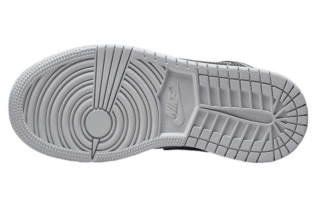 Air Jordan 1 Mid GS White / Wolf Grey / Midnight Navy - Image 2