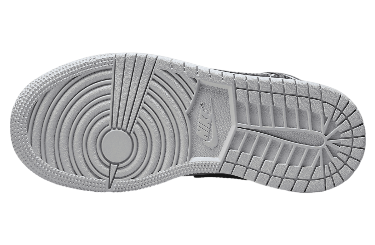 Air Jordan 1 Mid GS White / Wolf Grey / Midnight Navy - Image 2