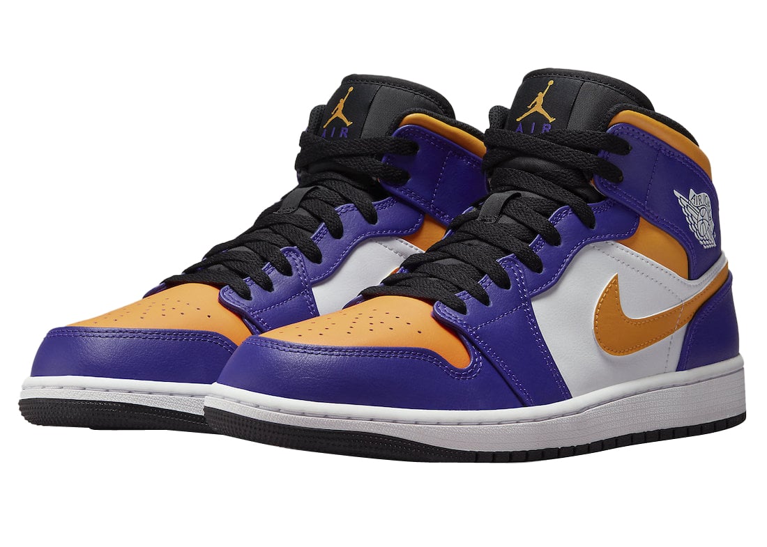 Air Jordan 1 Mid Lakers - Image 2