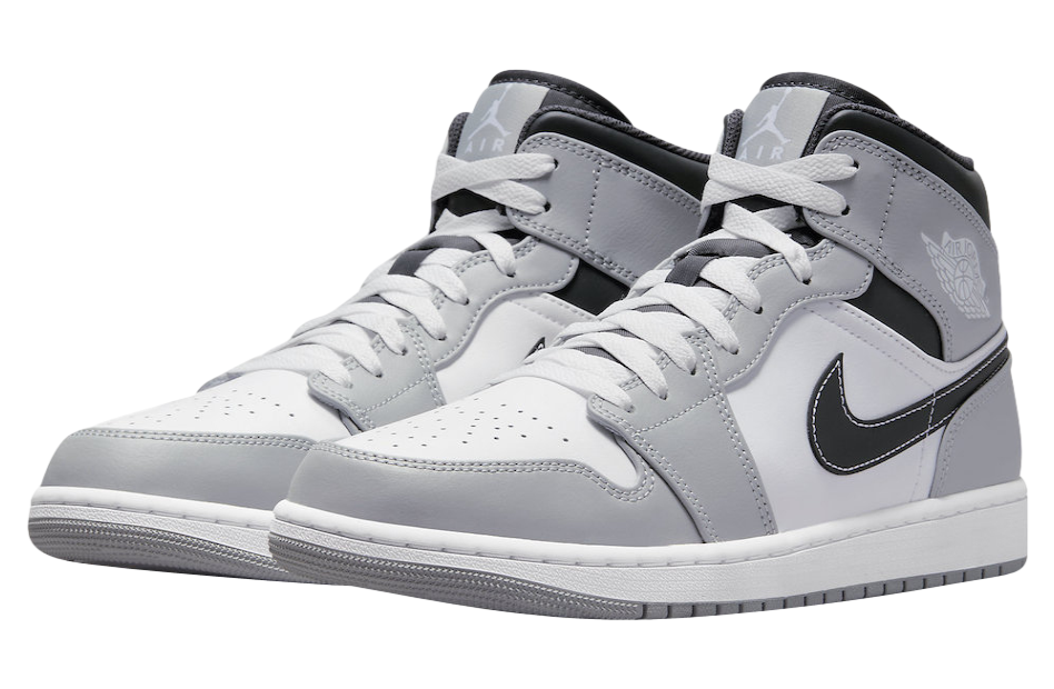 Air Jordan 1 Mid Light Smoke Grey - Image 2