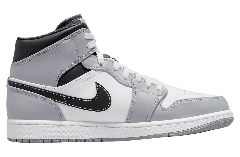 Air Jordan 1 Mid Light Smoke Grey - Image 3