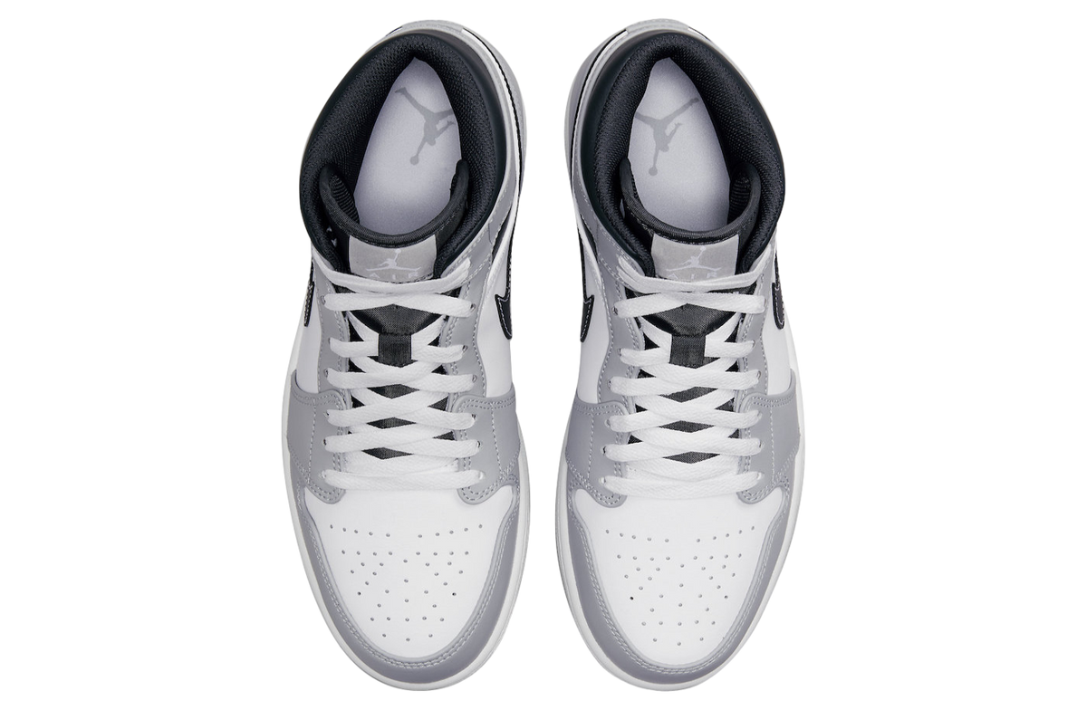 Air Jordan 1 Mid Light Smoke Grey - Image 4