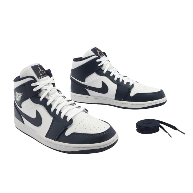 Air Jordan 1 Mid Metallic Gold Obsidian - Image 7