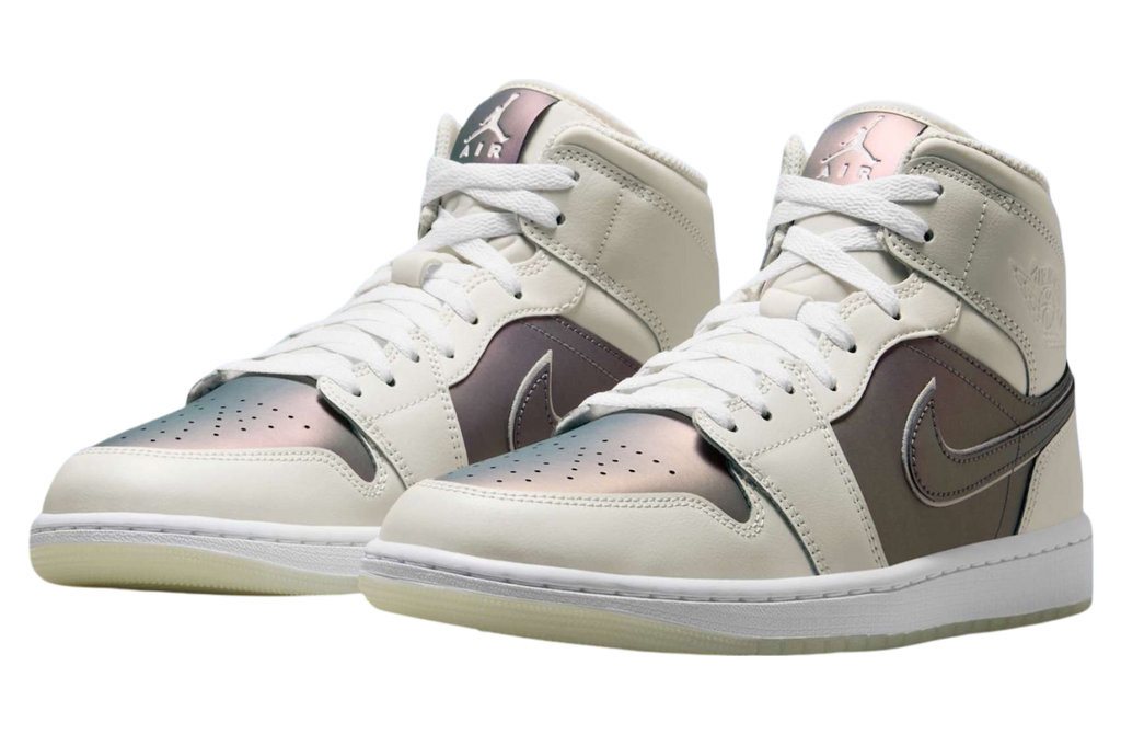 Air Jordan 1 Mid Phantom / White - Image 3