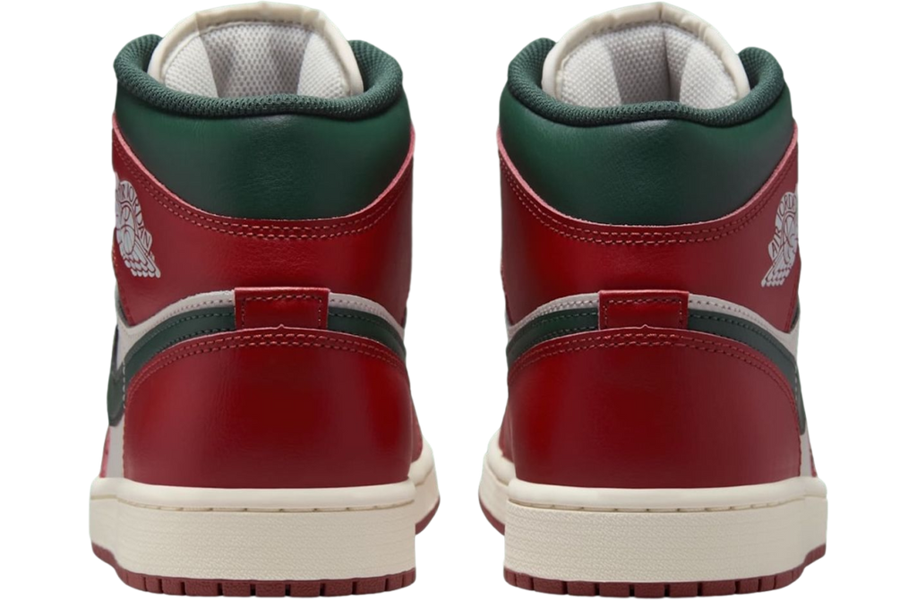 Air Jordan 1 Mid Red Stone / Midnight Green - Image 4