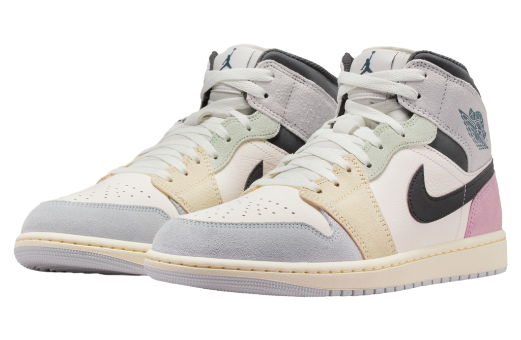 Air Jordan 1 Mid Sail / Iced Jade - Image 2