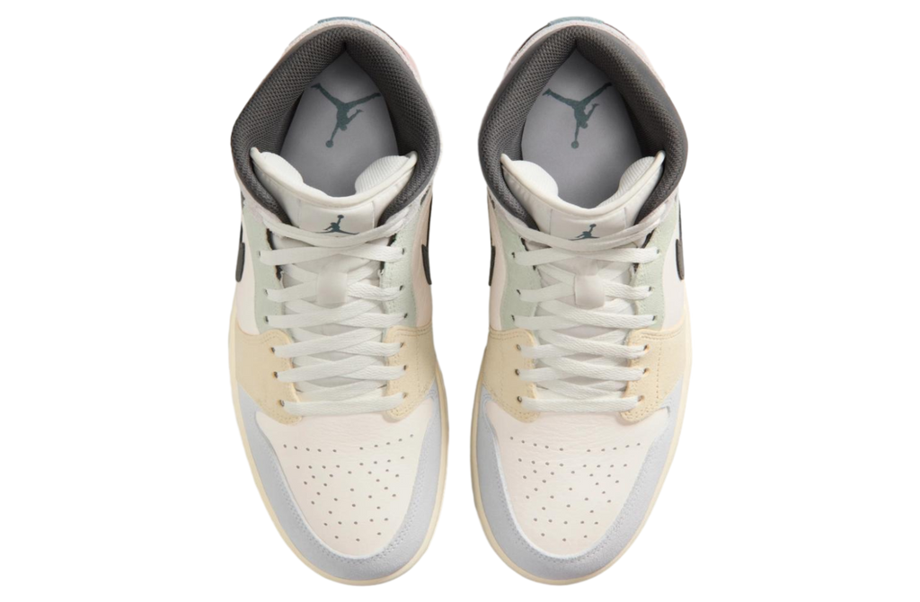 Air Jordan 1 Mid Sail / Iced Jade - Image 6