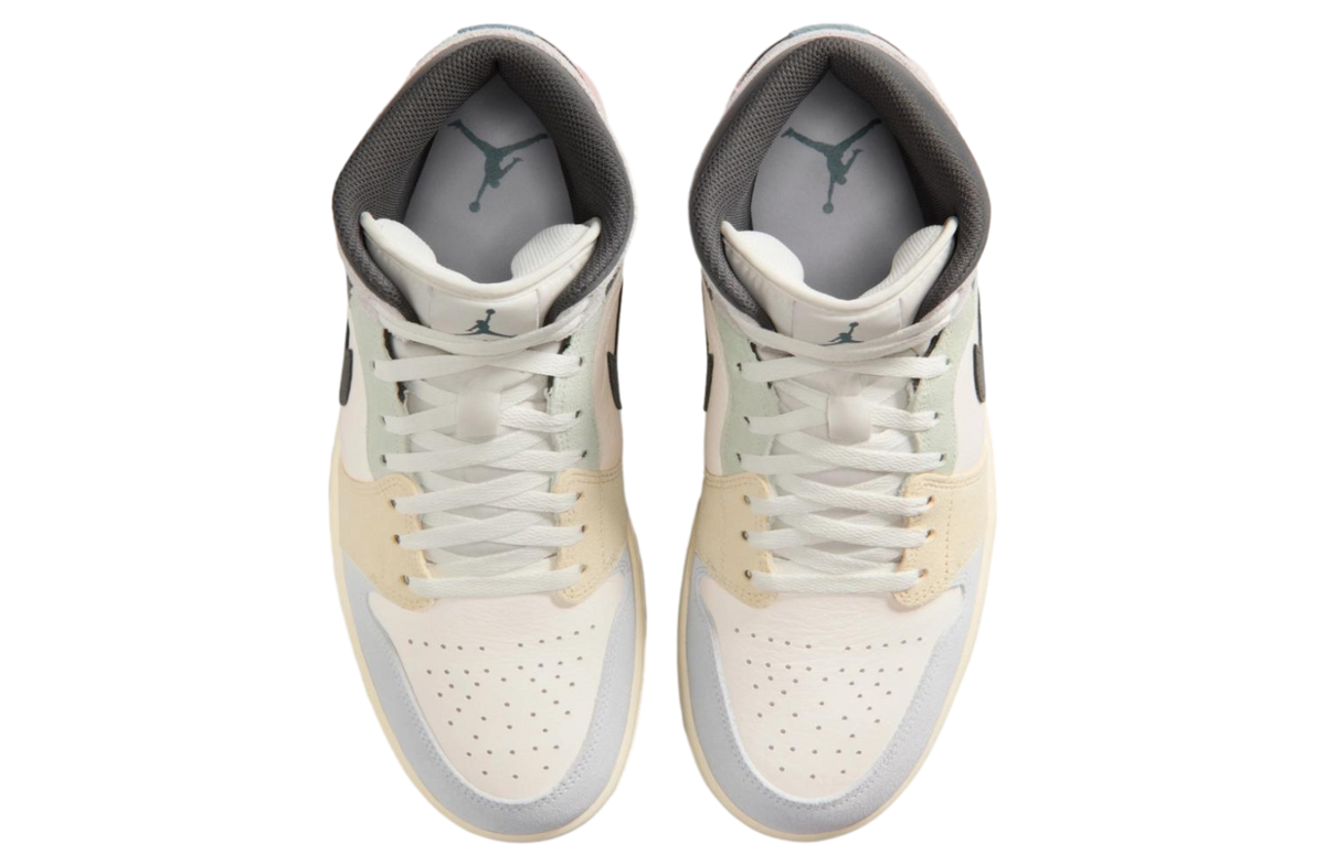 Air Jordan 1 Mid Sail / Iced Jade - Image 6