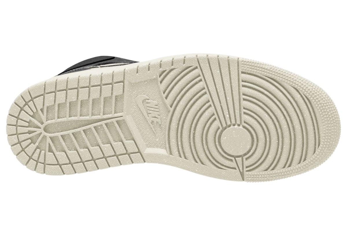 Air Jordan 1 Mid SE Canvas Sail Black - Image 3