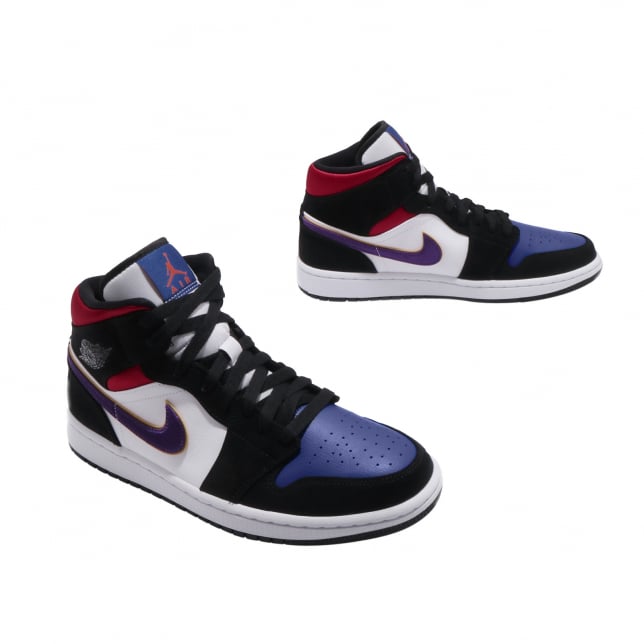 Air Jordan 1 Mid SE Field Purple Gym Red - Image 7