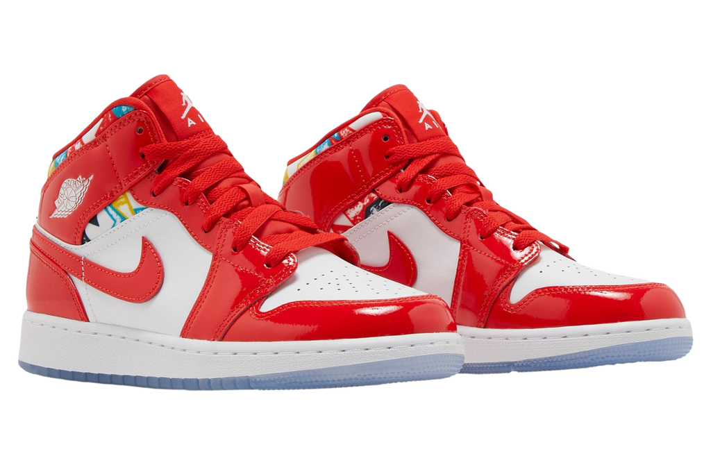 Air Jordan 1 Mid SE GS Barcelona Sweater - Image 5