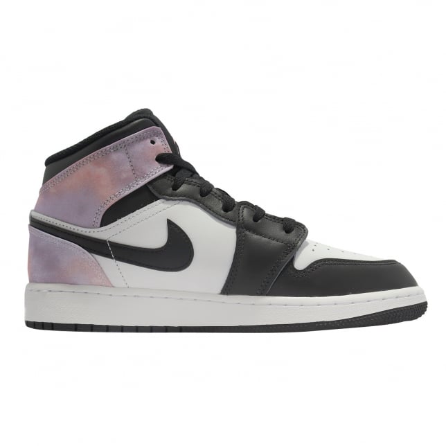 Air Jordan 1 Mid SE GS Black Bleached Coral - Image 2