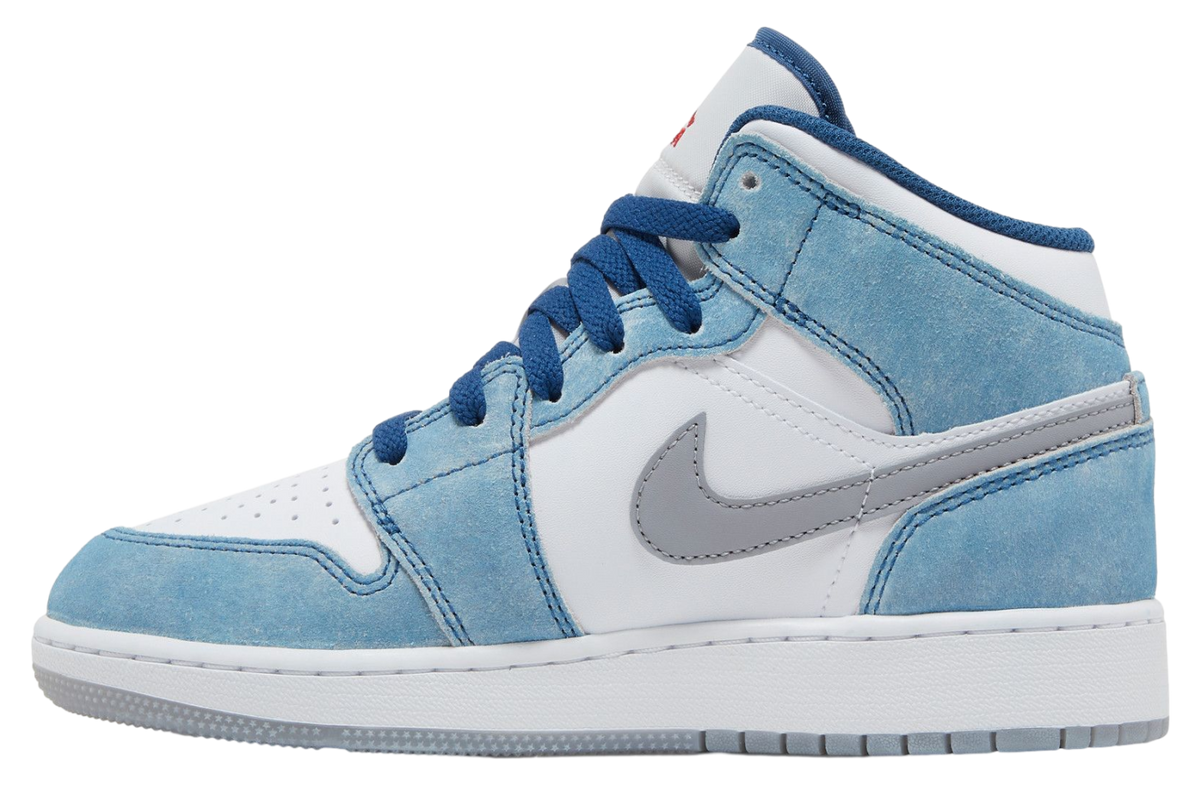 Air Jordan 1 Mid SE GS French Blue - Image 2
