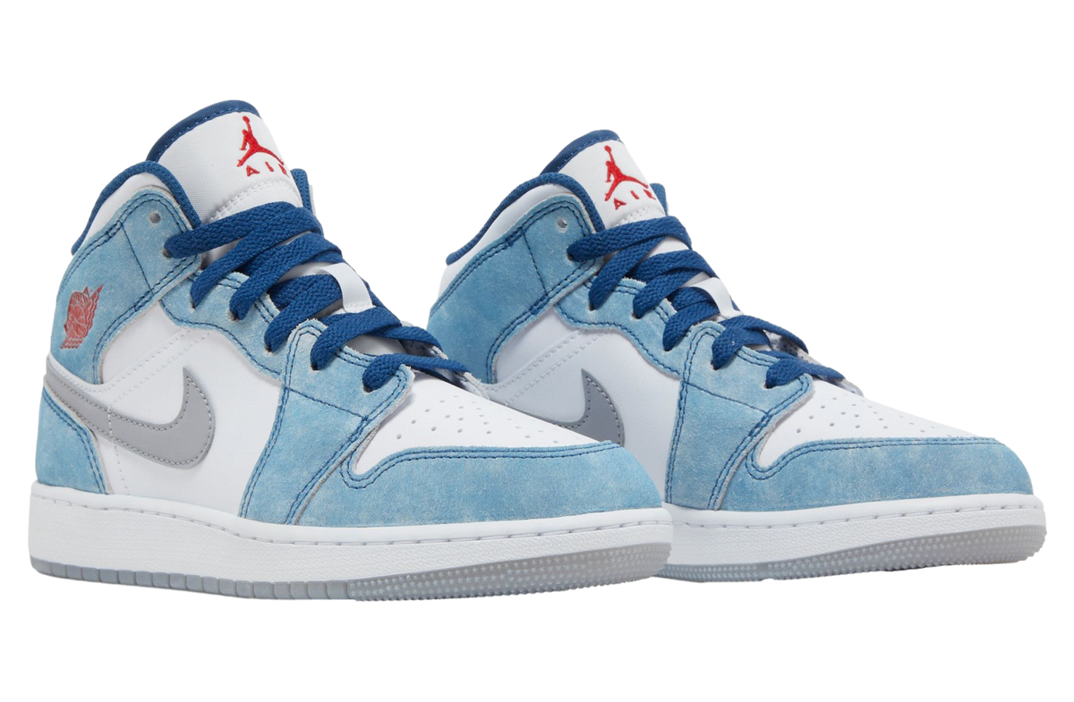 Air Jordan 1 Mid SE GS French Blue - Image 5