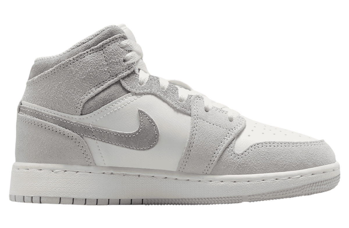 Air Jordan 1 Mid SE GS Neutral Grey / Sail - Image 3