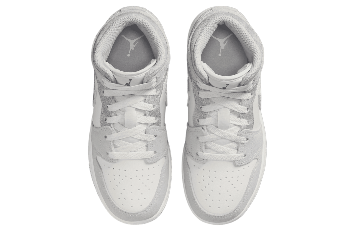 Air Jordan 1 Mid SE GS Neutral Grey / Sail - Image 4